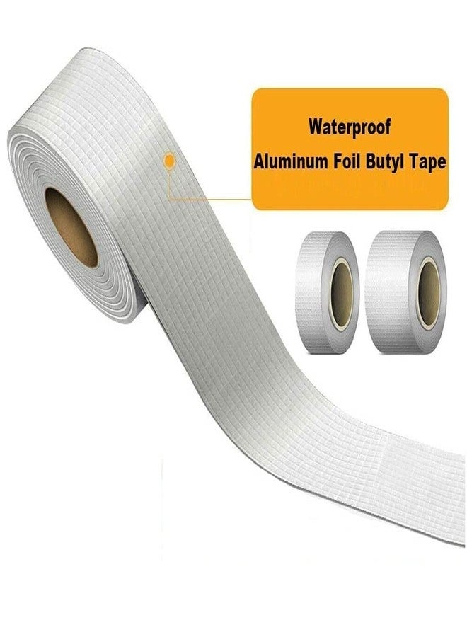 MBUYS MALL Aluminium Foil Tape Waterproof Adhesive Rubber Tape For Leakage Repairing, Waterproofing Water Tank, Roof, Pipe, Window Seal Leak (5cmx5m) - Image 4